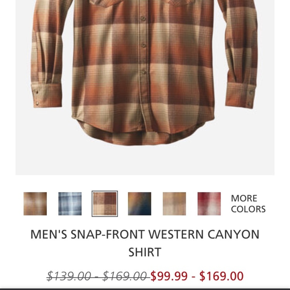 Pendleton Men’s Snap-Front Western Canyon Shirt - Picture 4 of 5